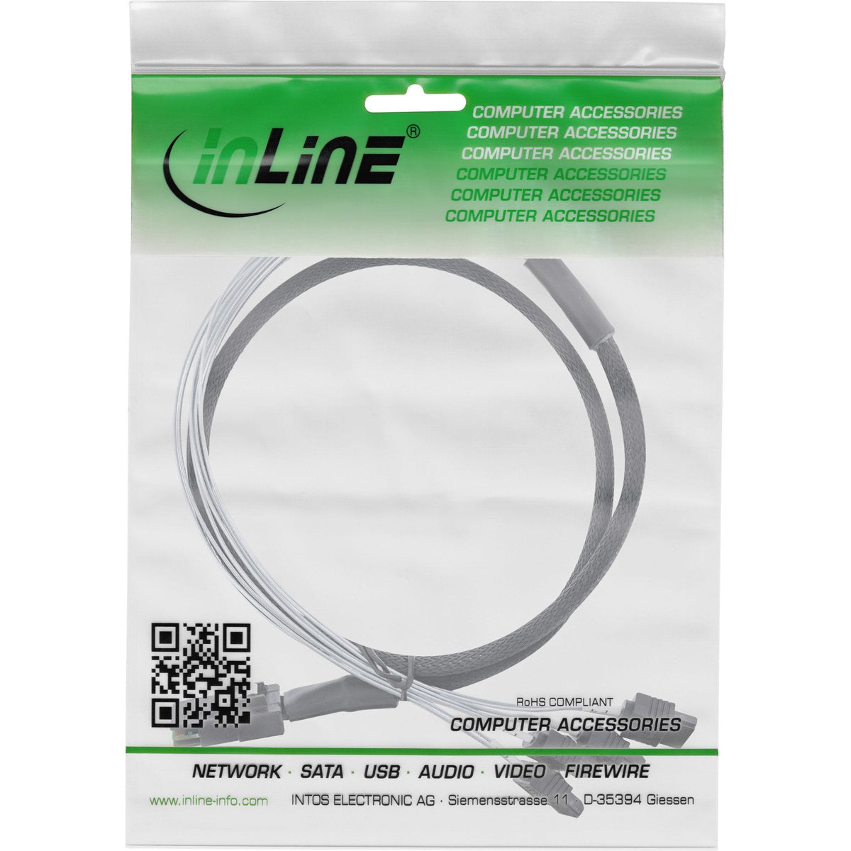 Cable Sas Inline Mini Sas Sff8087 A 4x Sata Ocr Directo 1m