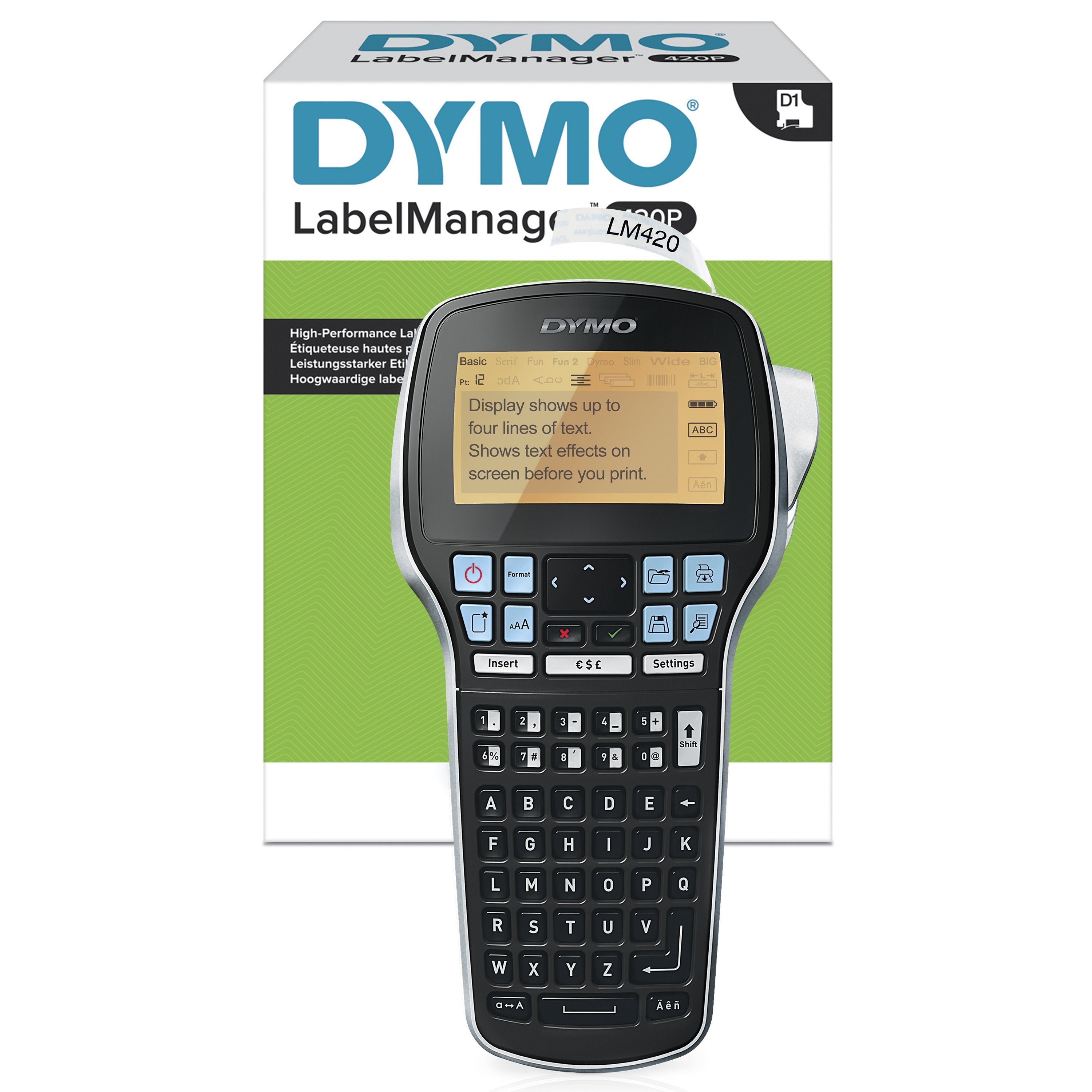 EAN 3501170915493 - DYMO LabelManager 420P™ ABC UK impresora de etiquetas Transferencia térmica 180 x 180 DPI 12 mm/s Alámbri imagen 1