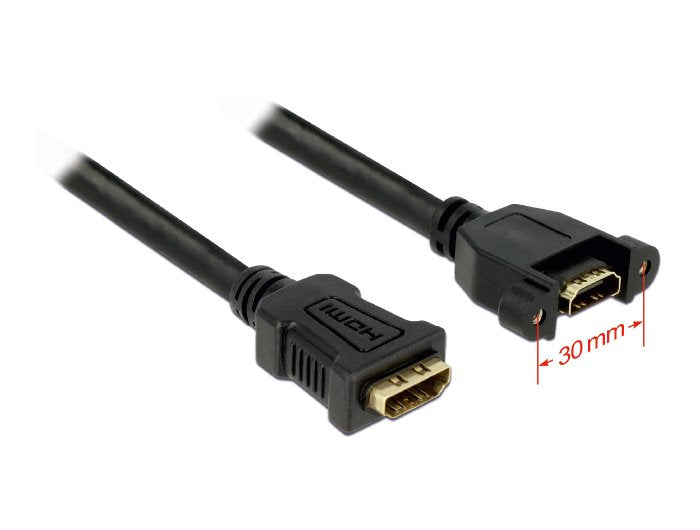 Delock Cable Hdmi A Hembra > Hdmi A Hembra Para Instalación 25 Cm