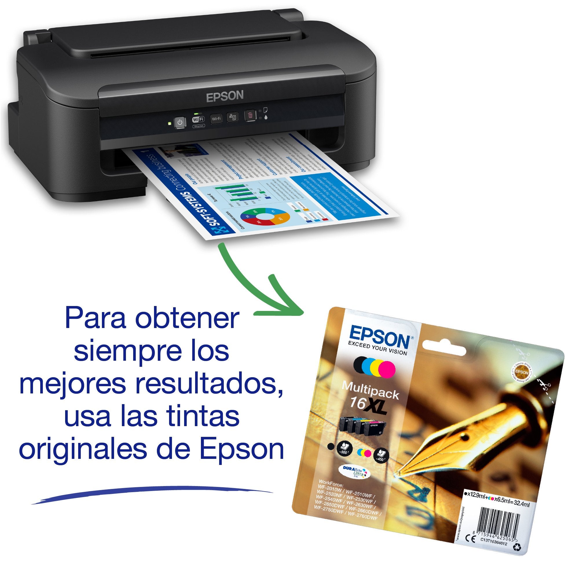 EAN 8715946710181 - Epson WorkForce WF-2110W impresora de inyección de tinta Color 5760 x 1440 DPI A4 Wifi imagen 13