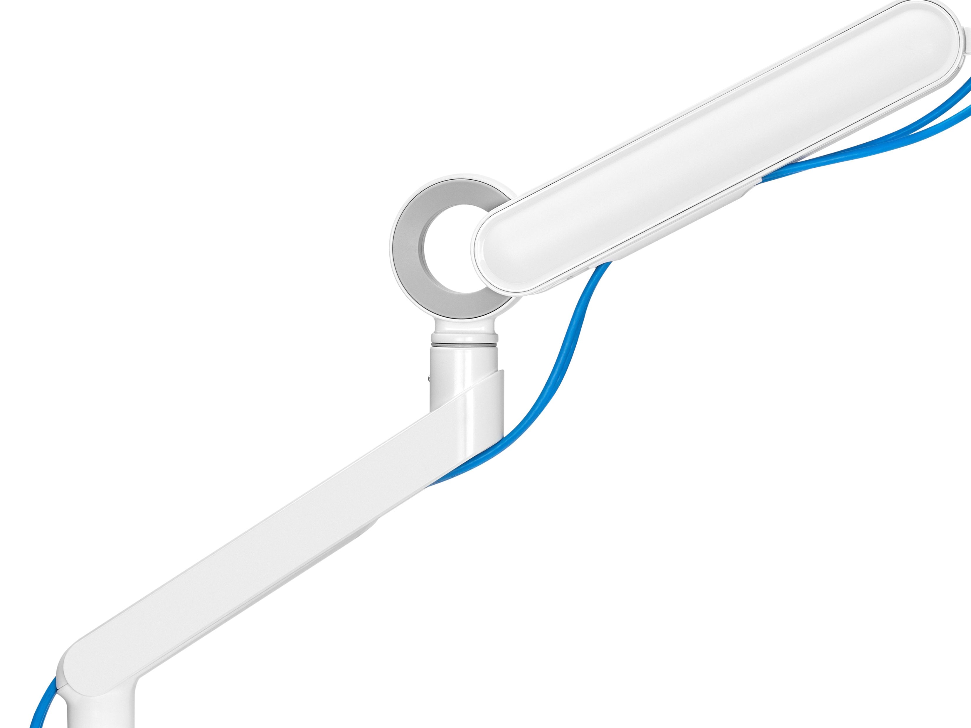 Soporte De Mesa Equip 650185 Para 1 Monitor De 17-35 Blanco De Aluminio Max. 10.5kg Por Pantalla Max.Vesa 100x100  Resorte De Gas