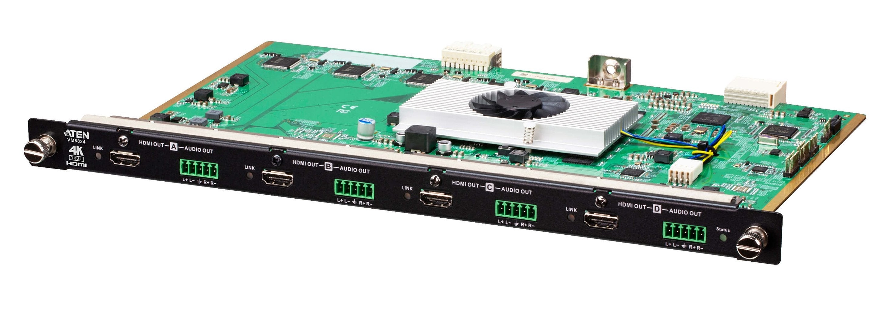 Tarjeta De Salida Hdmi True 4k De 4 Puertos Con Escalador
