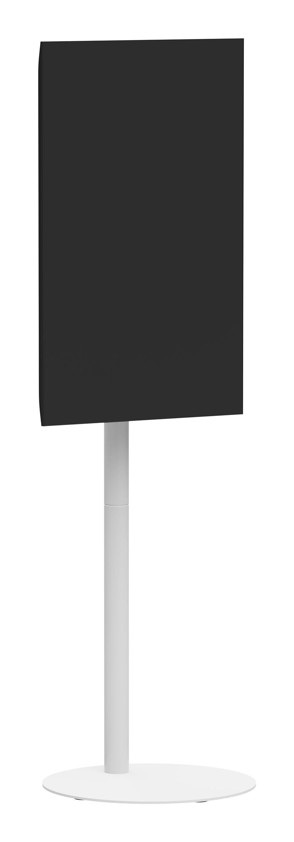 M Pro Series - Single Pole  Floorbase 2 White
