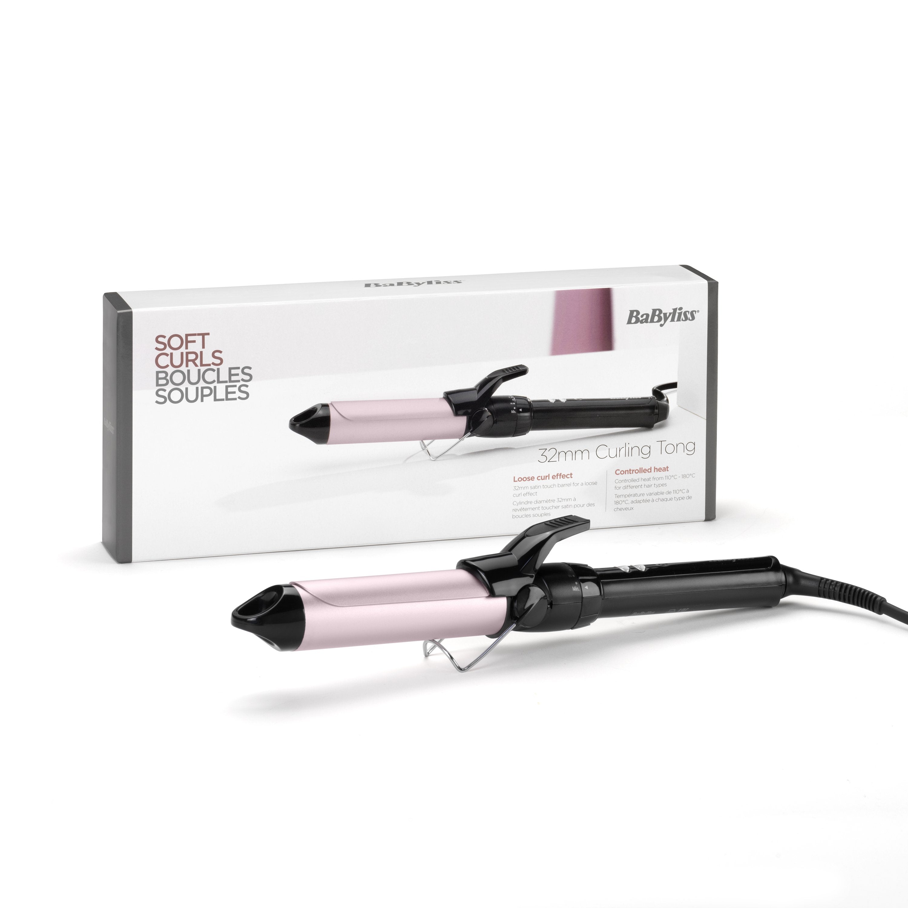 EAN 3030050069433 - BaByliss C332E Utensilio de peinado Rizador de pelo Caliente Negro, Rosa 1,8 m imagen 2