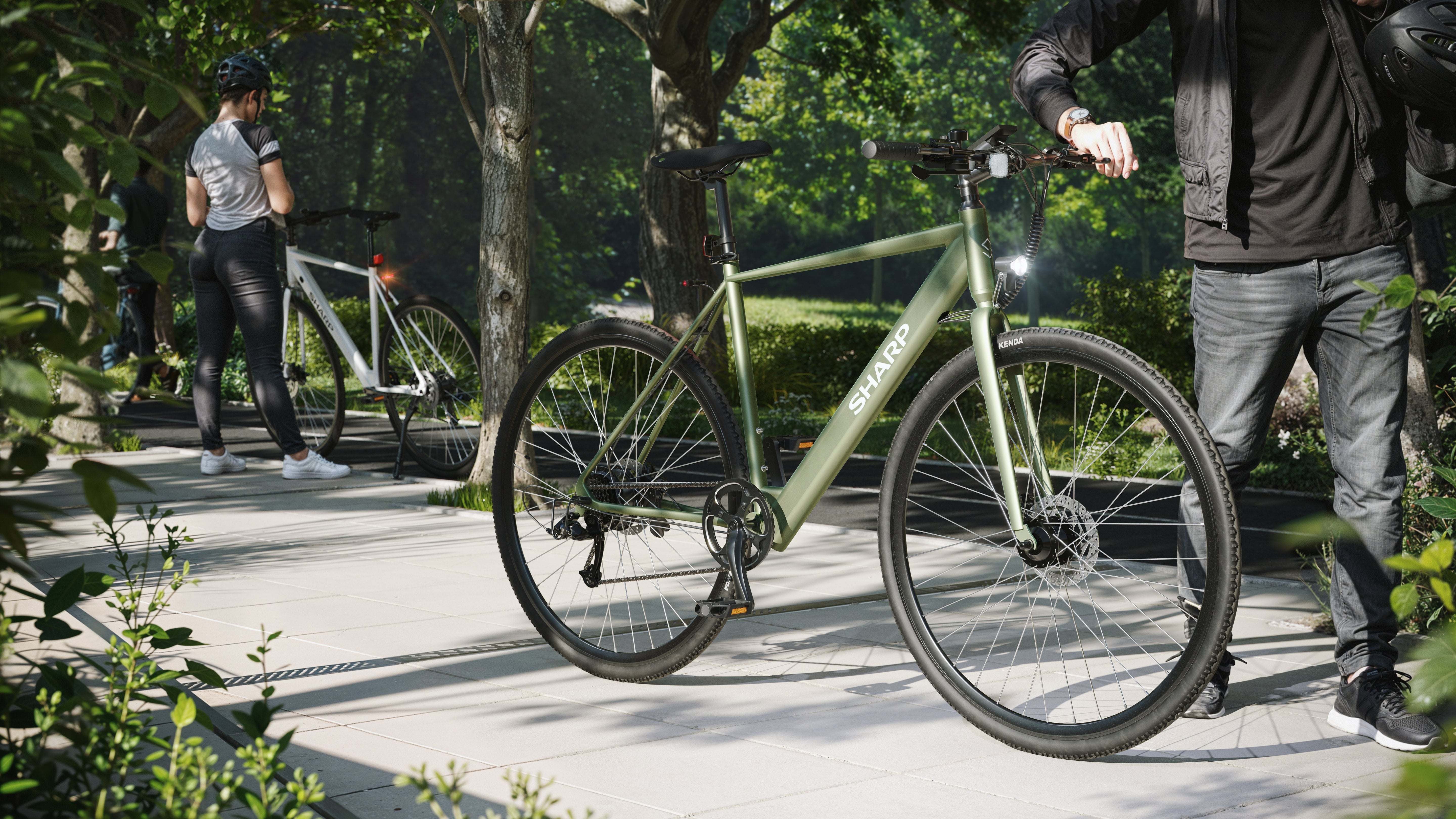 Sharp Gravel E-Bike 250w Motor App 70km GrN Glanz