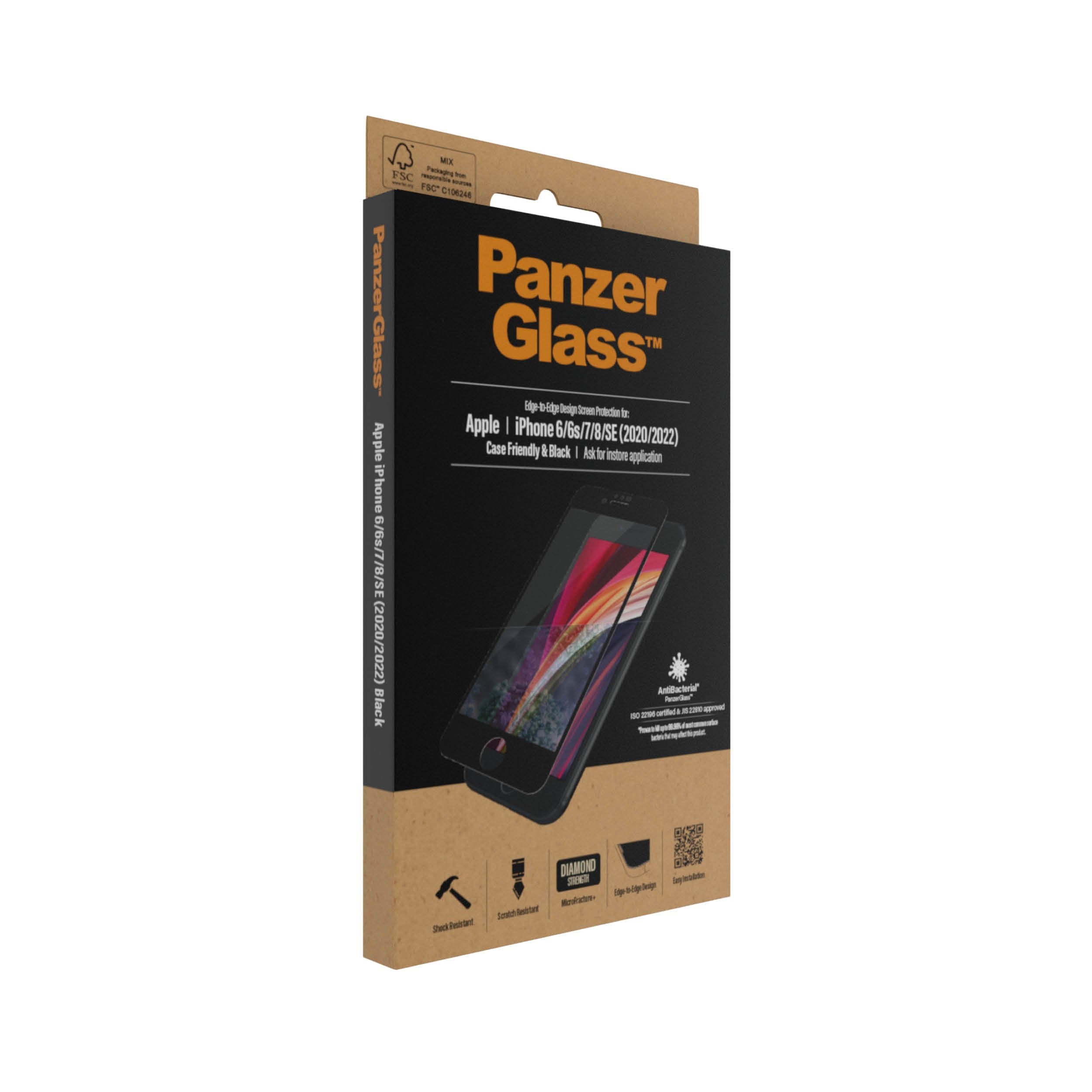 Protector De Pantalla De Cristal Blindado Iphone Se (2020), Iphone 8, Iphone 7