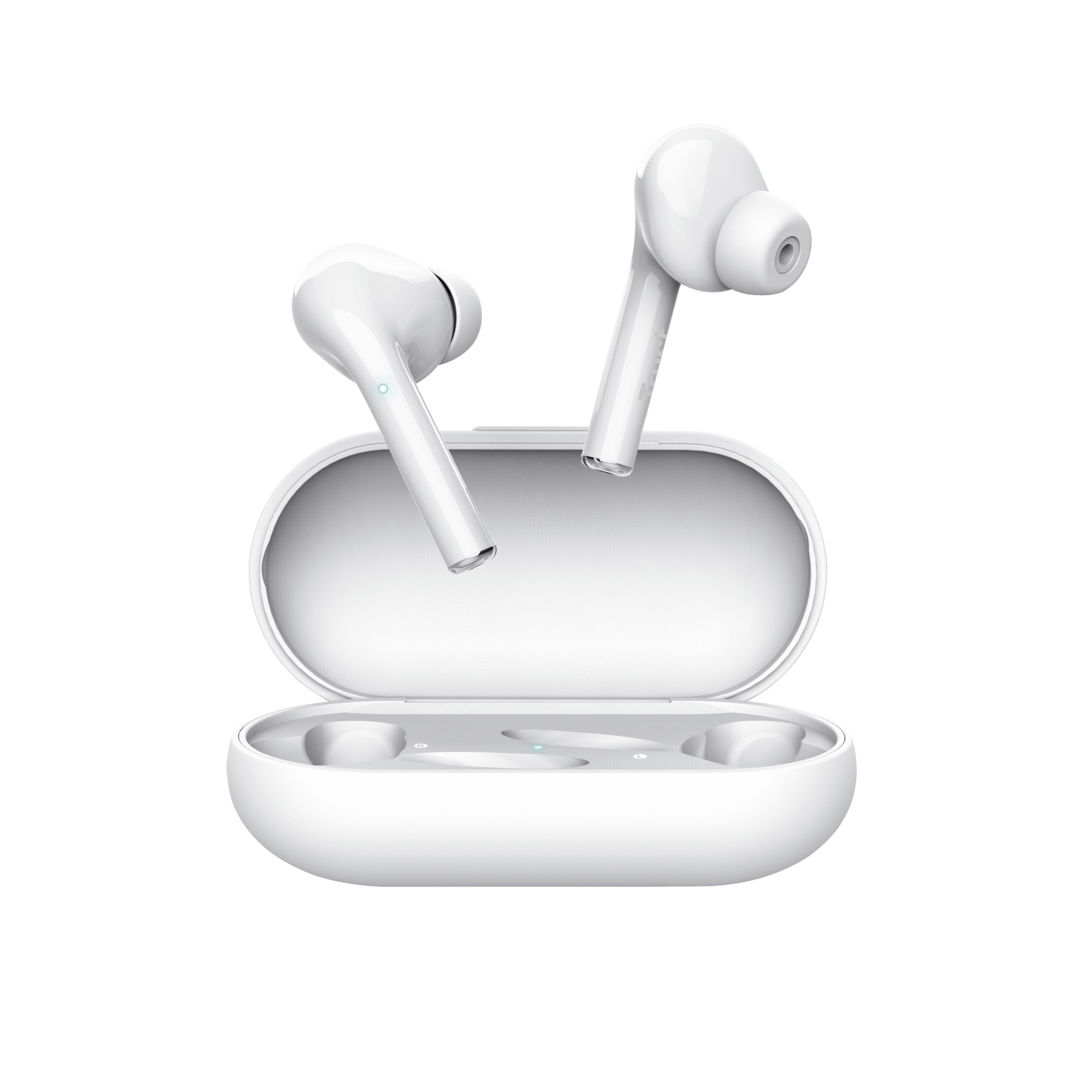 Auriculares Bluetooth Trust Nika Touch Con Estuche De Carga Autonomía 6h Blancos