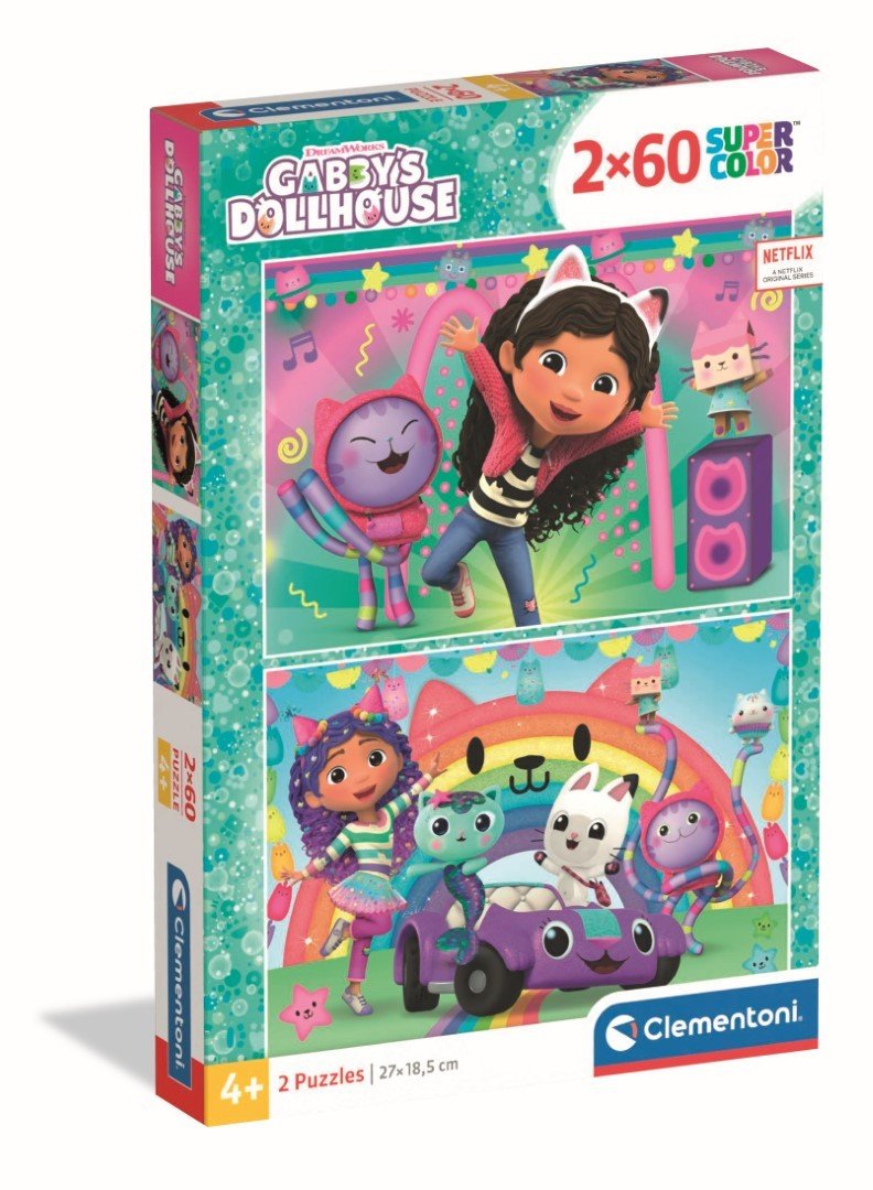 Puzzle La Casa De Muñecas De Gabby 2x60pzs