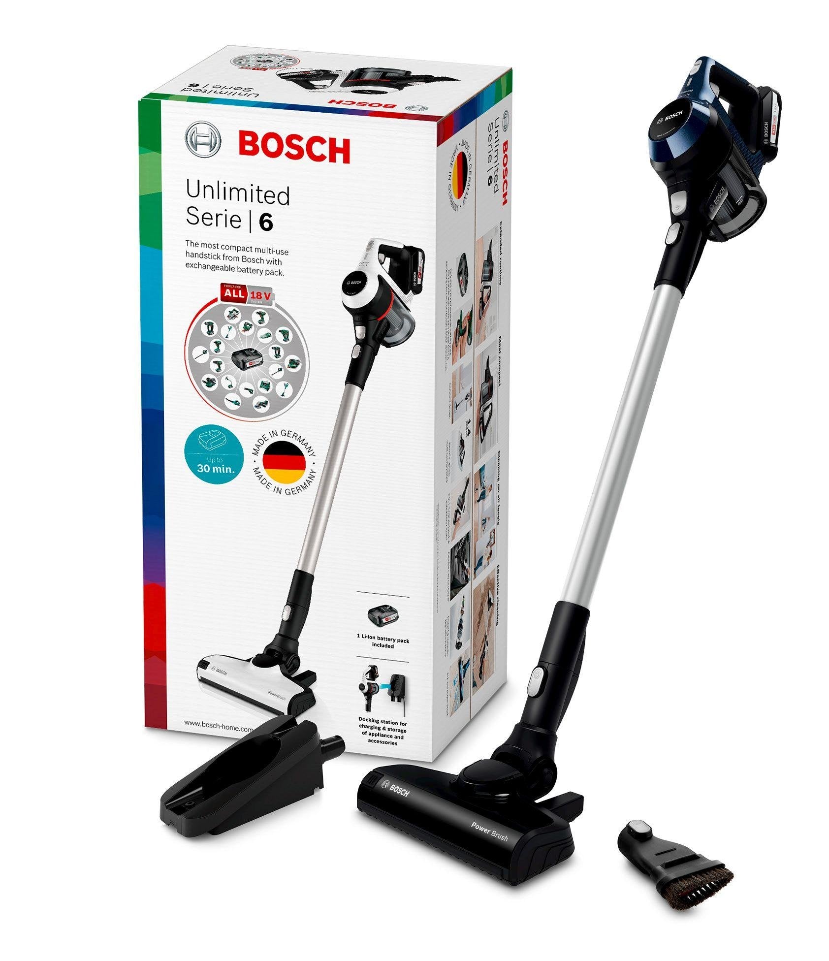 EAN 4242005182138 - Bosch Serie 6 BBS611PCK aspiradora de pie y escoba eléctrica Aspiradora escoba 2 en 1 Batería Secar Filtr imagen 4