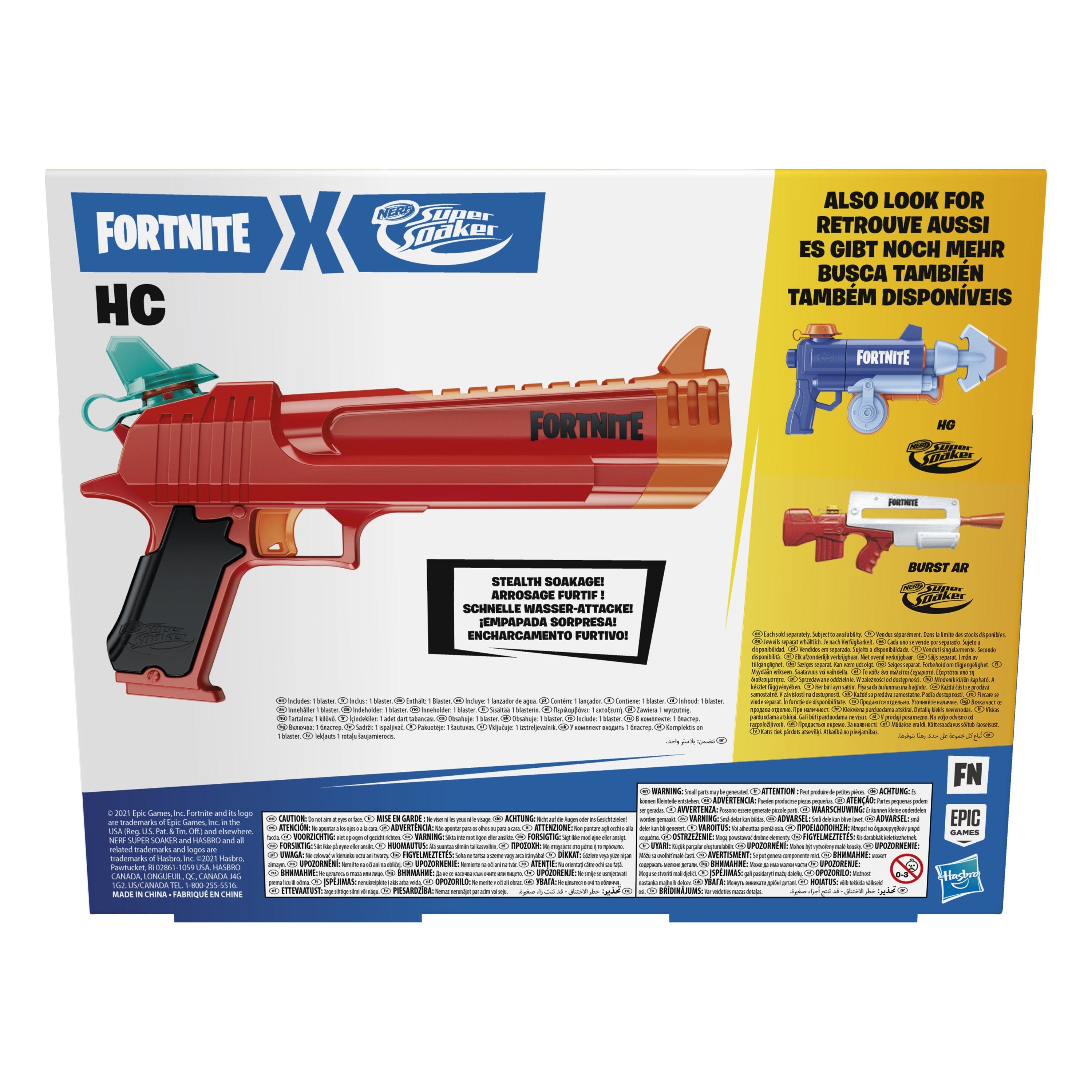 Pistola De Agua Hasbro Nerf Super Soaker Fortnite Hc