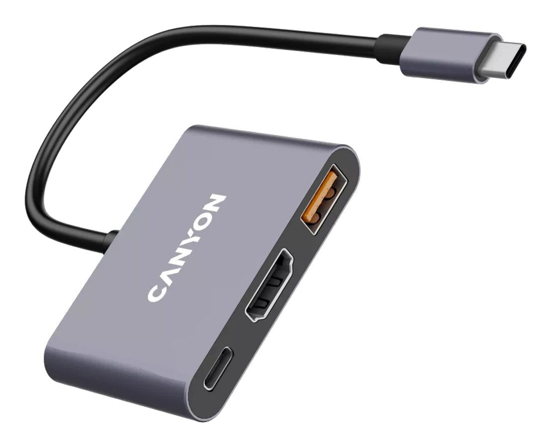 Canyon Usb-3-In1 Hub Usb-C > Hdmi 1xusb-A Pd 100w Retail