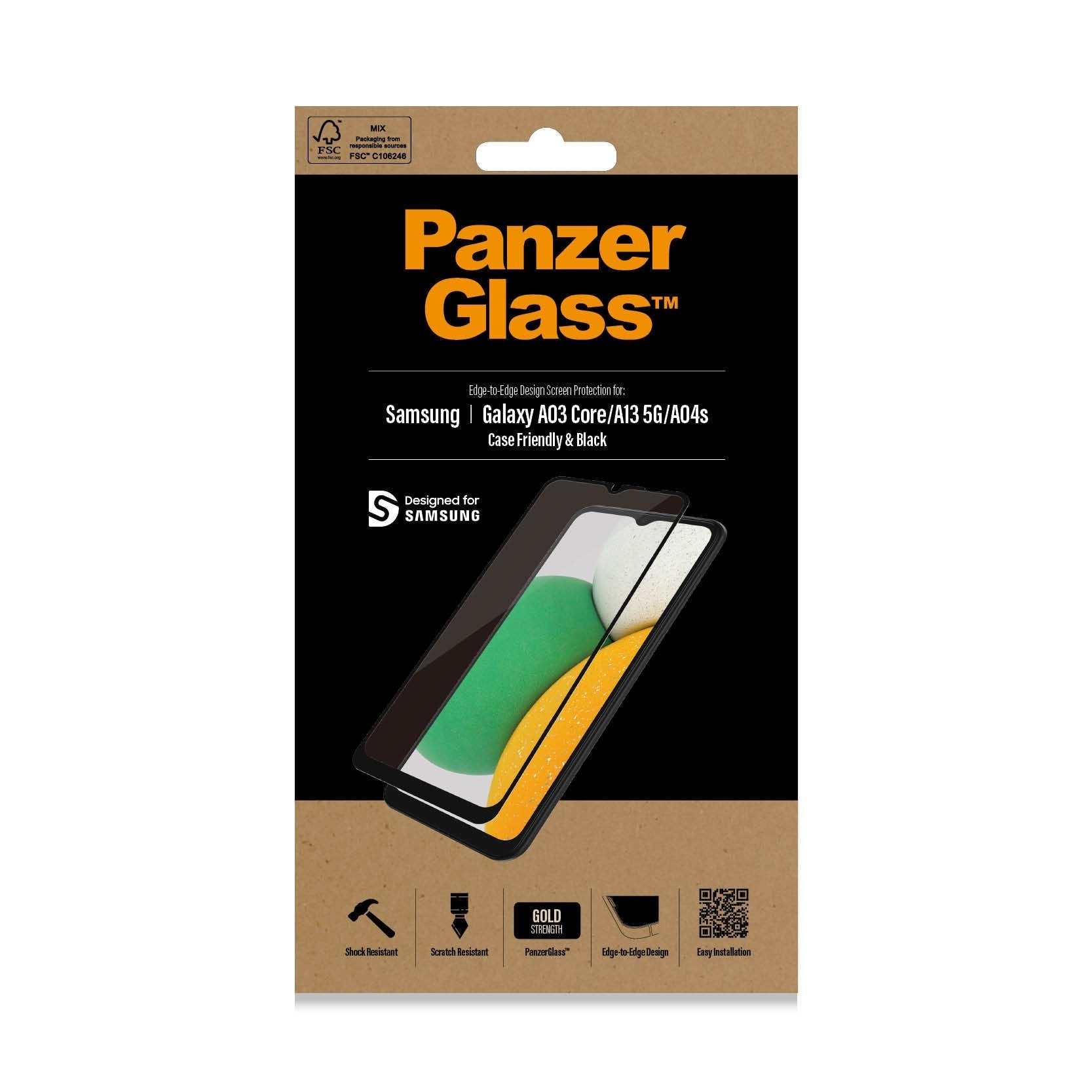 Protector Panzerglass 7283  De Pantalla O Trasero Para  Samsung - Galaxy A03 Core  Galaxy A13 5g Galaxy A04s 1 Pieza