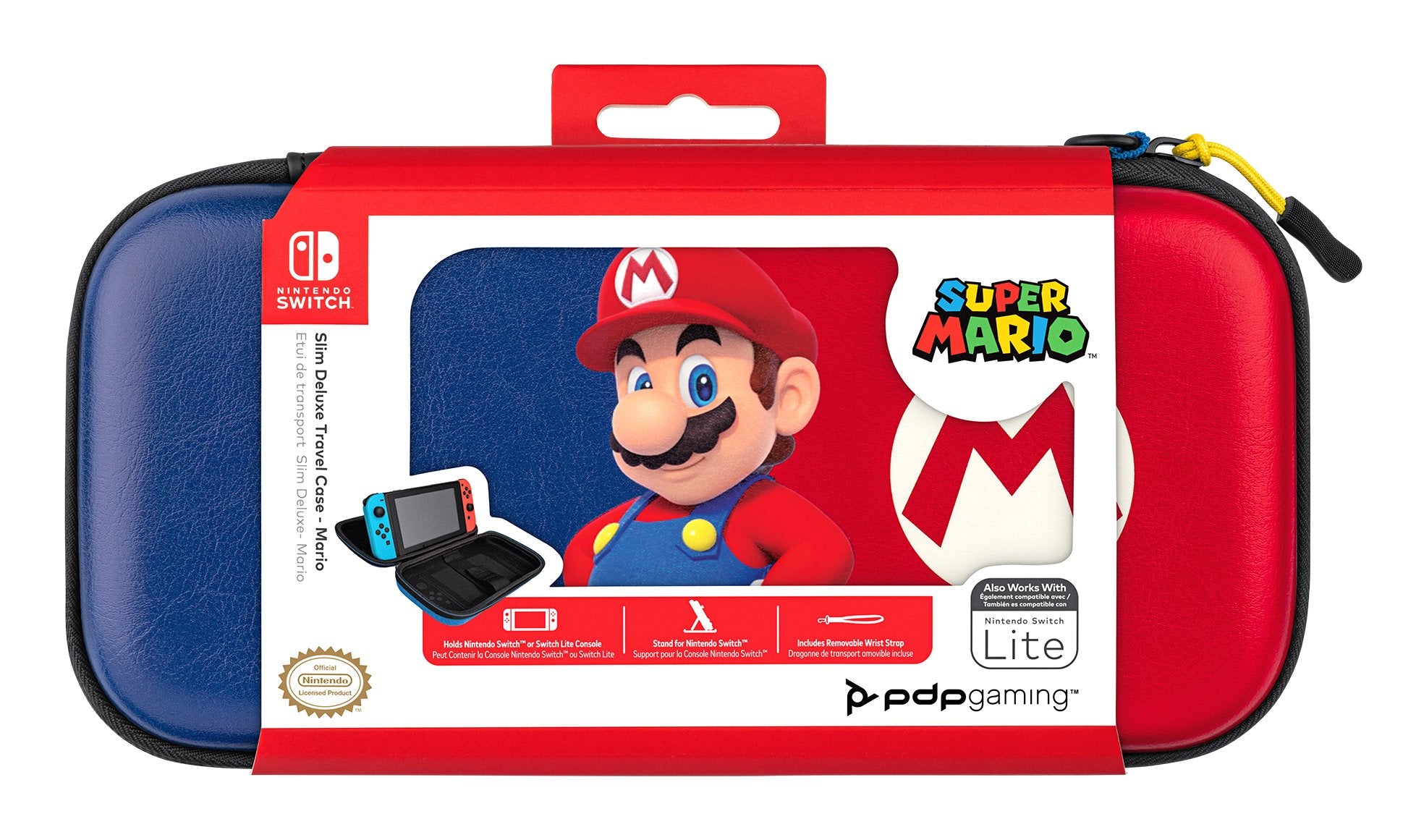 EAN 0708056068325 - PDP Slim Deluxe: Power Pose Mario Funda protectora rígida Nintendo Azul, Rojo imagen 3