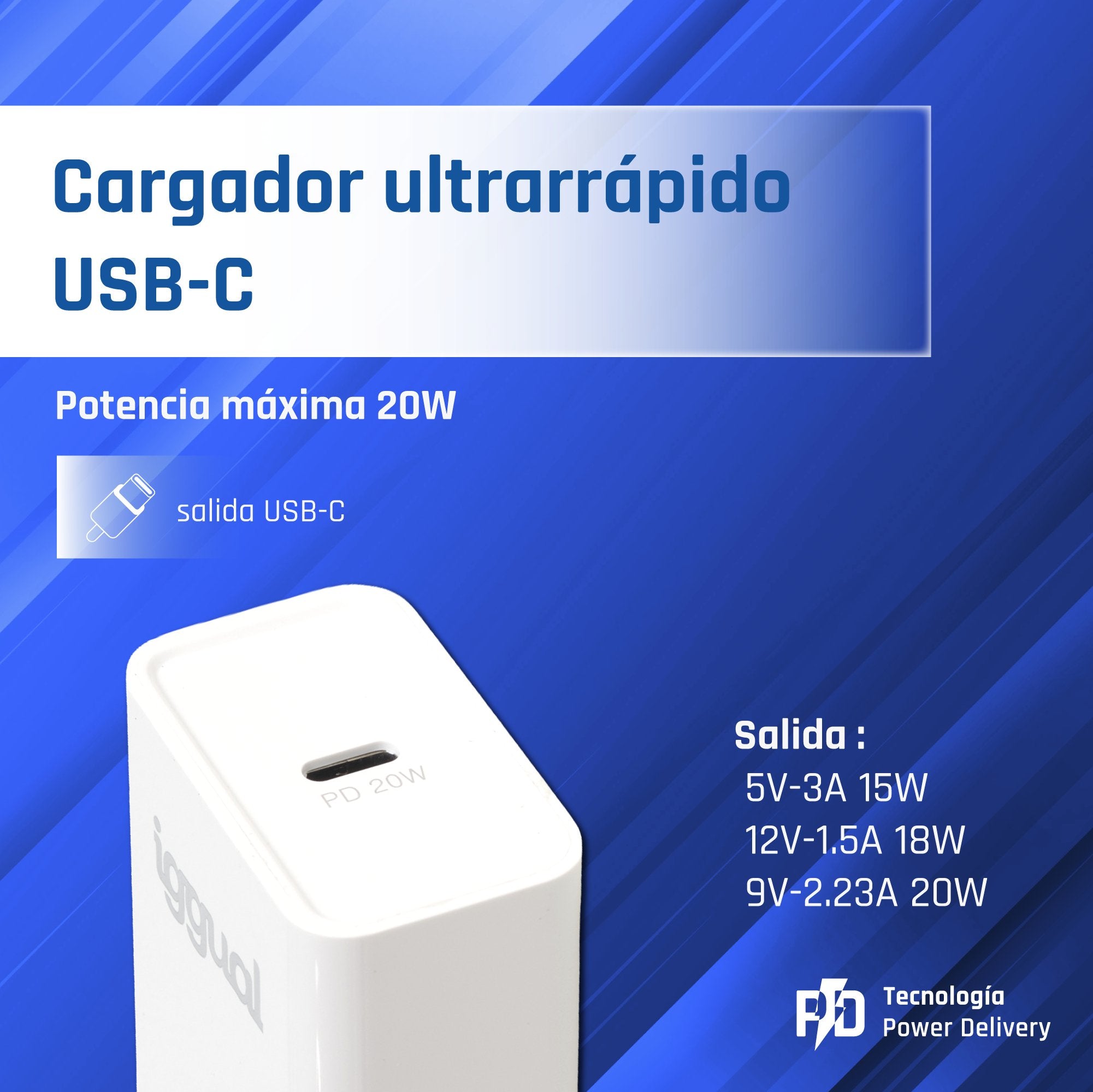 EAN 8435364318164 - iggual IGG318164 cargador de dispositivo móvil Universal Blanco Corriente alterna Interior imagen 4