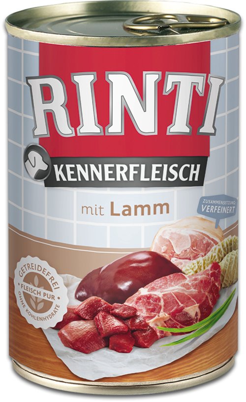 Rinti Kennerfleisch Lamb - Comida Húmeda Para Perros - 400g
