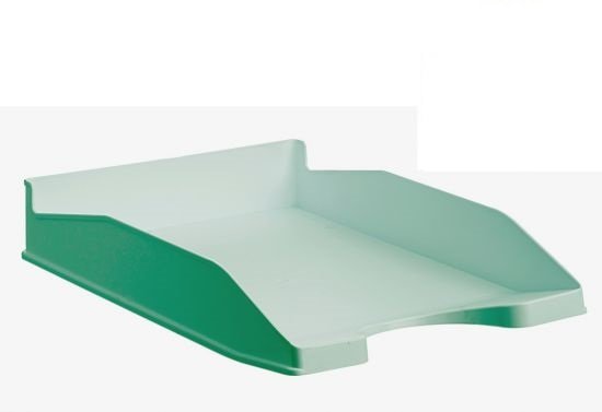 Archivo 2000 Bandeja Ecogreen Apilable 3 Posiciones 345x255x60mm Reciclado Verde Pastel