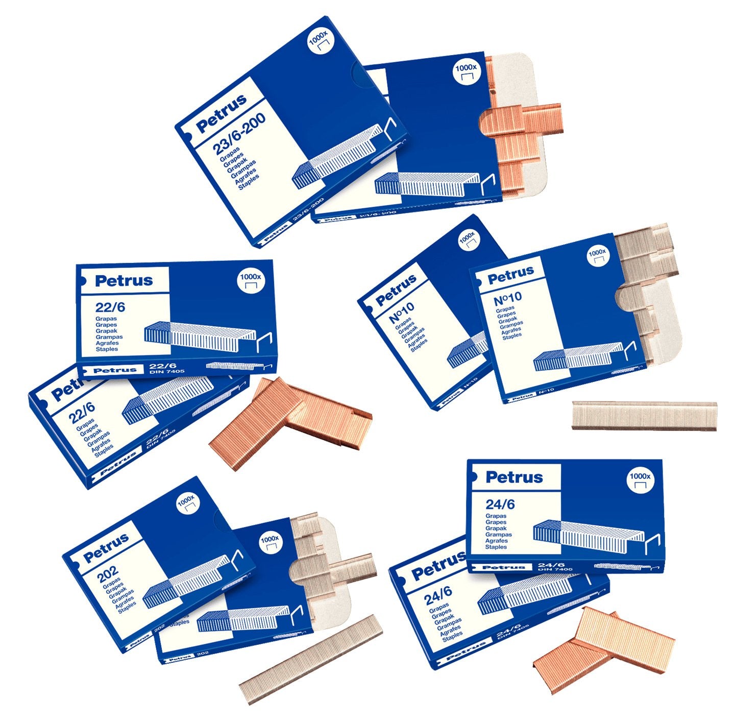 EAN 8411772557128 - Petrus 55712 grapa Paquete de grapas 5000 grapas imagen 1