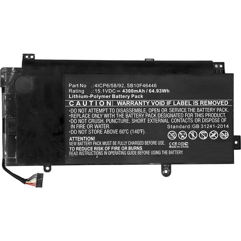 Laptop Battery For Lenovo  60.80wh 15.2v 4000mah 61wh