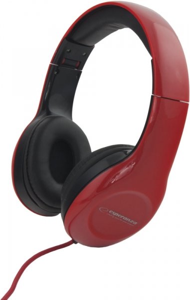 EAN 5901299903766 - Esperanza EH138R auricular y casco Auriculares Alámbrico Diadema Música Negro, Rojo imagen 1