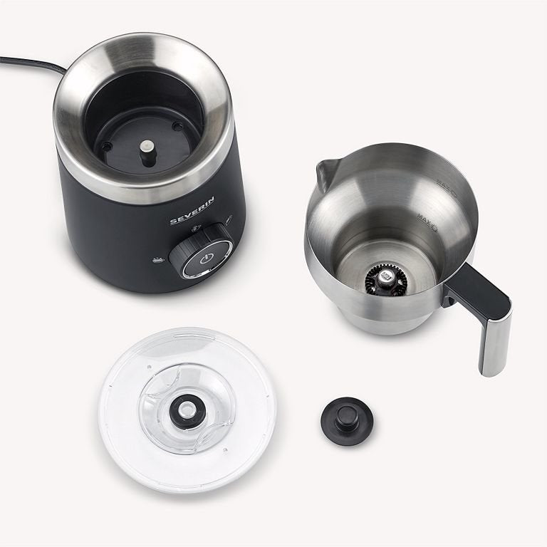 Severin Sm 3585 Espumador Para Leche Espumador De Leche Automático Negro, Plata