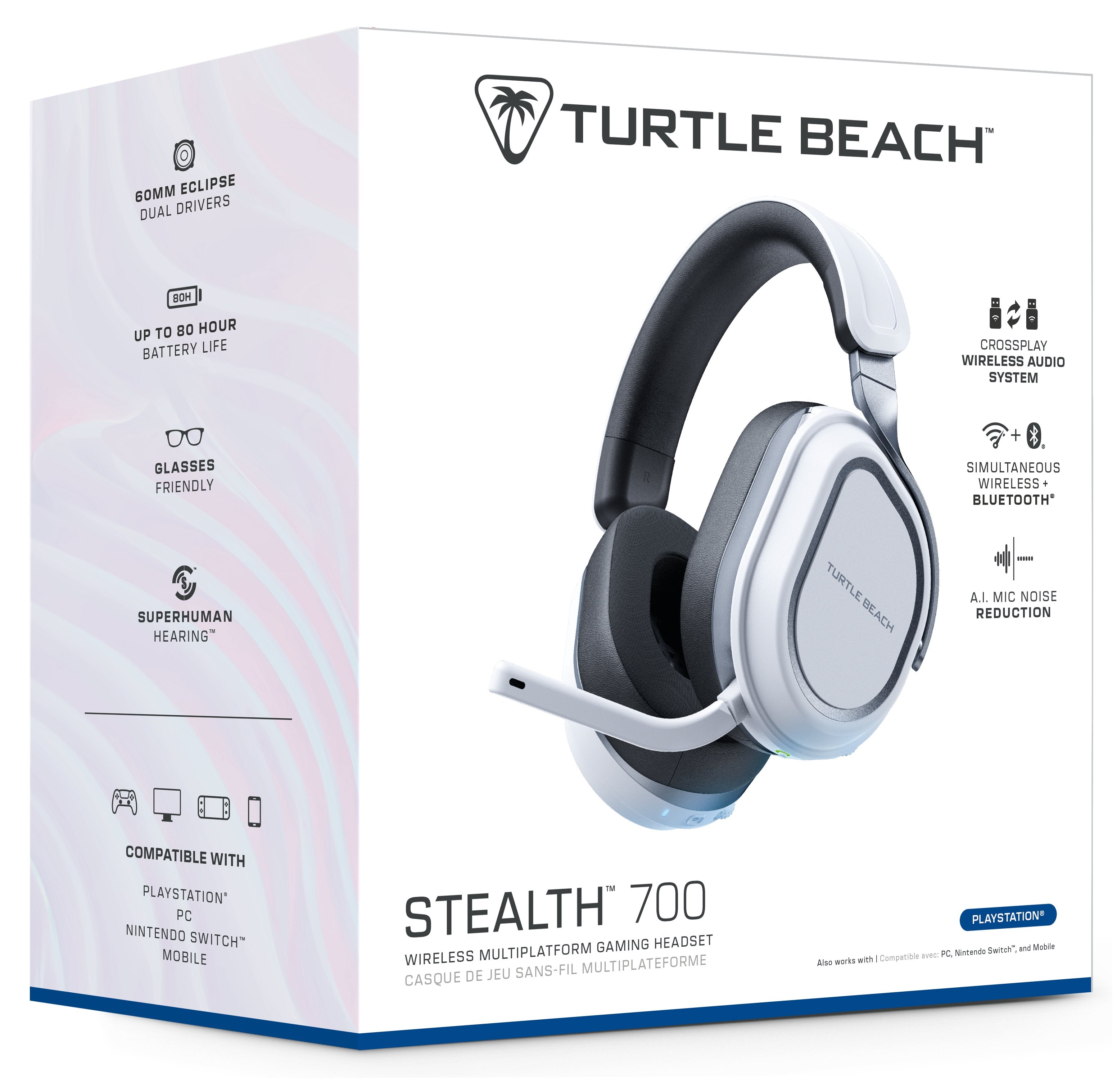 Turtle Beach Stealth 700 Gen 3 Playstation, Weiss