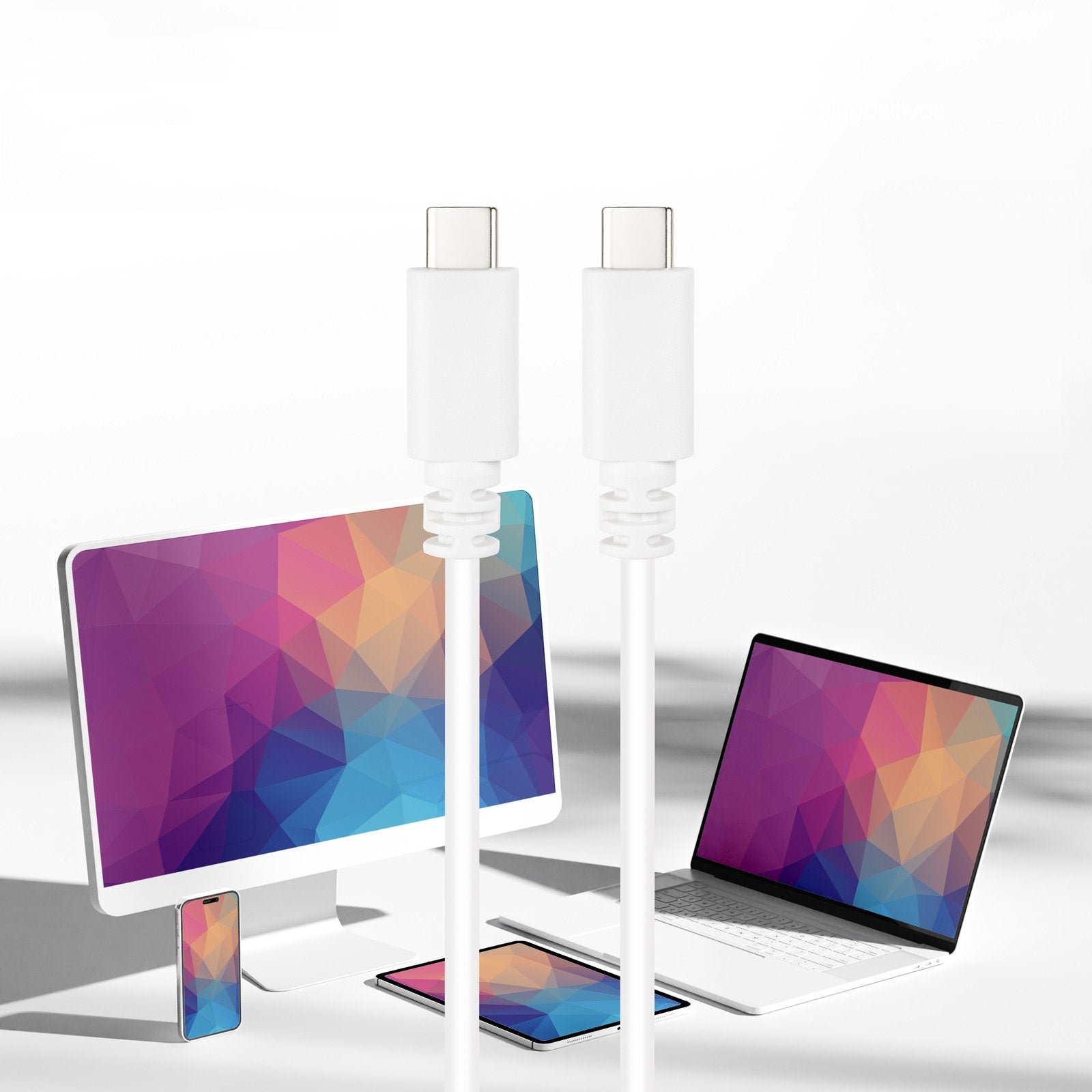 EAN 8433281014466 - Nanocable 10.01.2301-L150-W cable USB USB 2.0 1,5 m USB C imagen 3