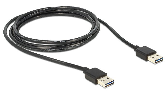 Delock Cable Easy-Usb 2.0 Typ-A Stecker > Easy-Usb 2.0 Typ-A Stecker 5 M Schwarz