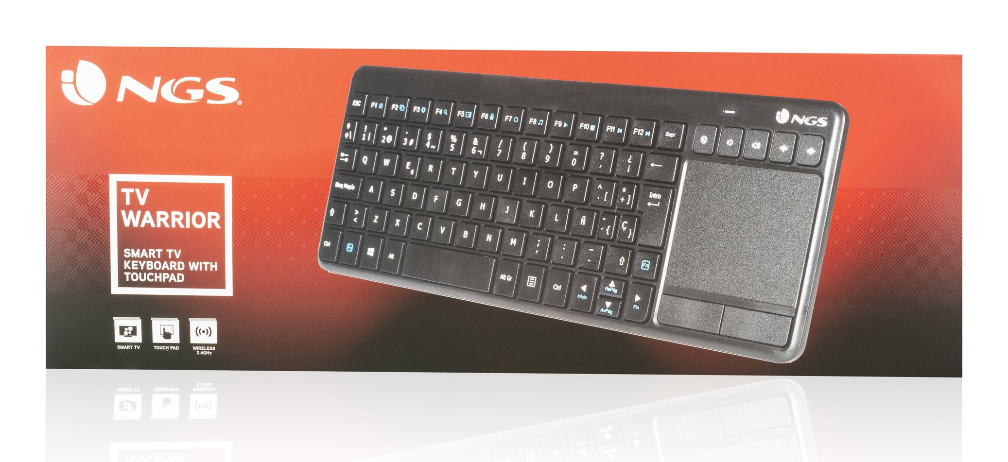 EAN 8435430609967 - NGS TV Warrior, QWERTY, ES teclado Hogar RF inalámbrico Negro imagen 7