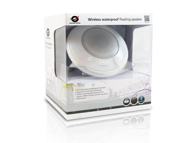 Conceptronic Cllwaprospkw Wireless Waterproof Floating Speaker Ipx7 International Waterproof Standardbluetooth 3.0 Wireless Con