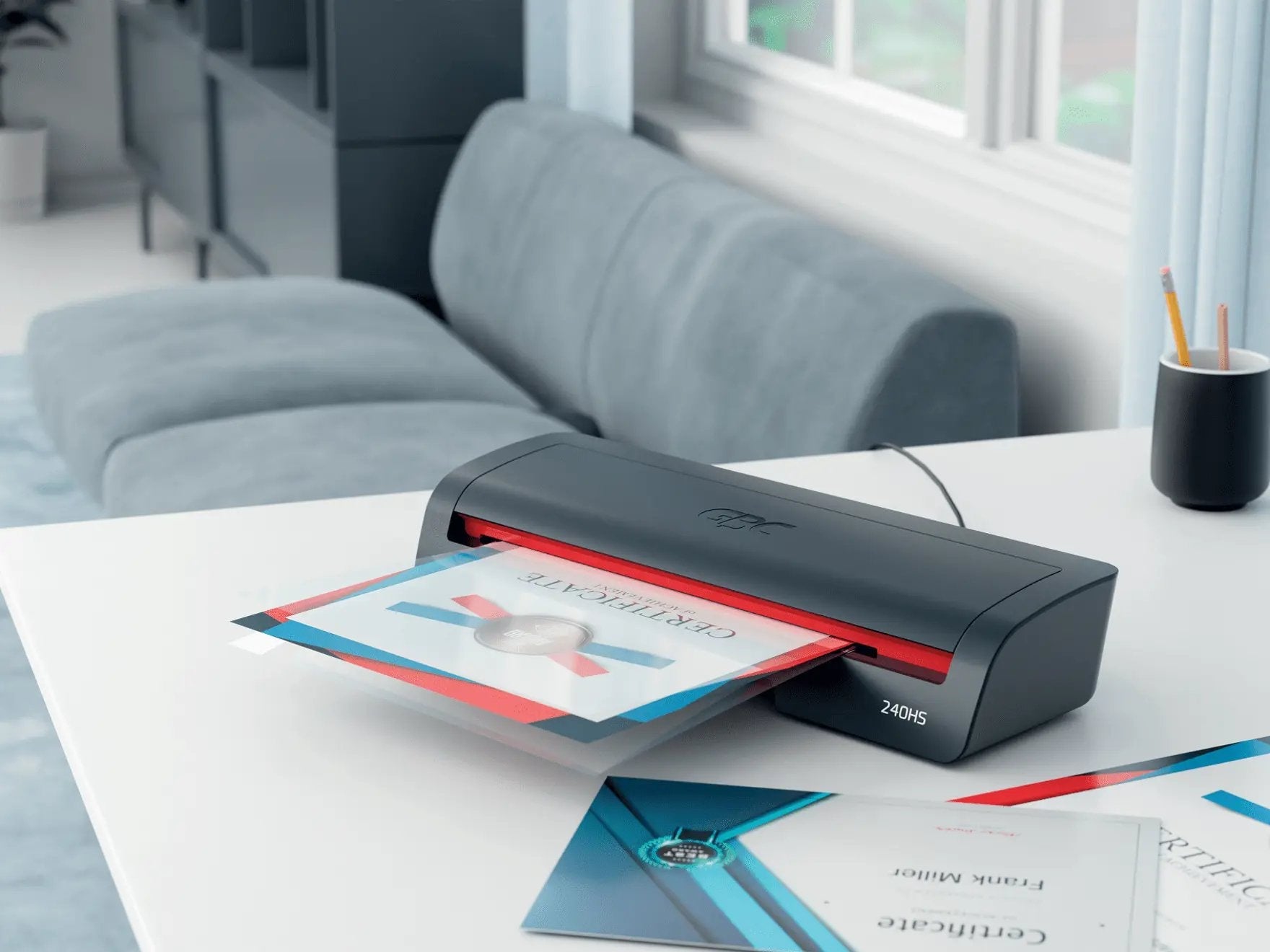 Plastificadora Gbc 240hs Home Office A3  Calentamiento En 2 Minutos - Desde Documentos De Identidad Hasta Documentos