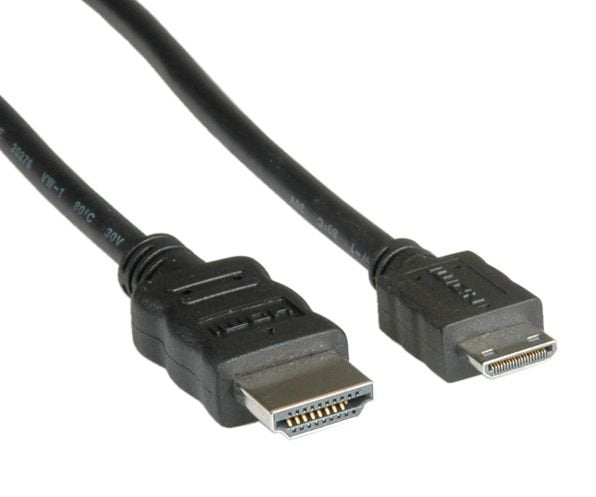 Value Hdmi Hs Cable+Ethernet. A-C. M/M. Black 2.0m