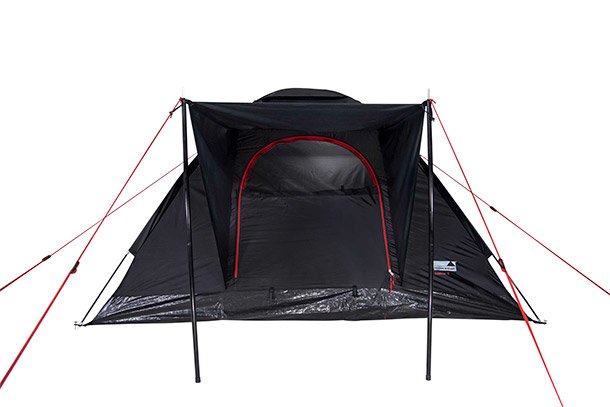 High Peak Beaver 3 Negro, Rojo Tienda Tipo Pirámide
