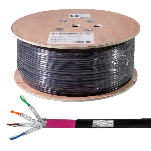 Logilink Erdverlegecable S/Ftp Cat7 Awg23 1000mhz Negro 500m