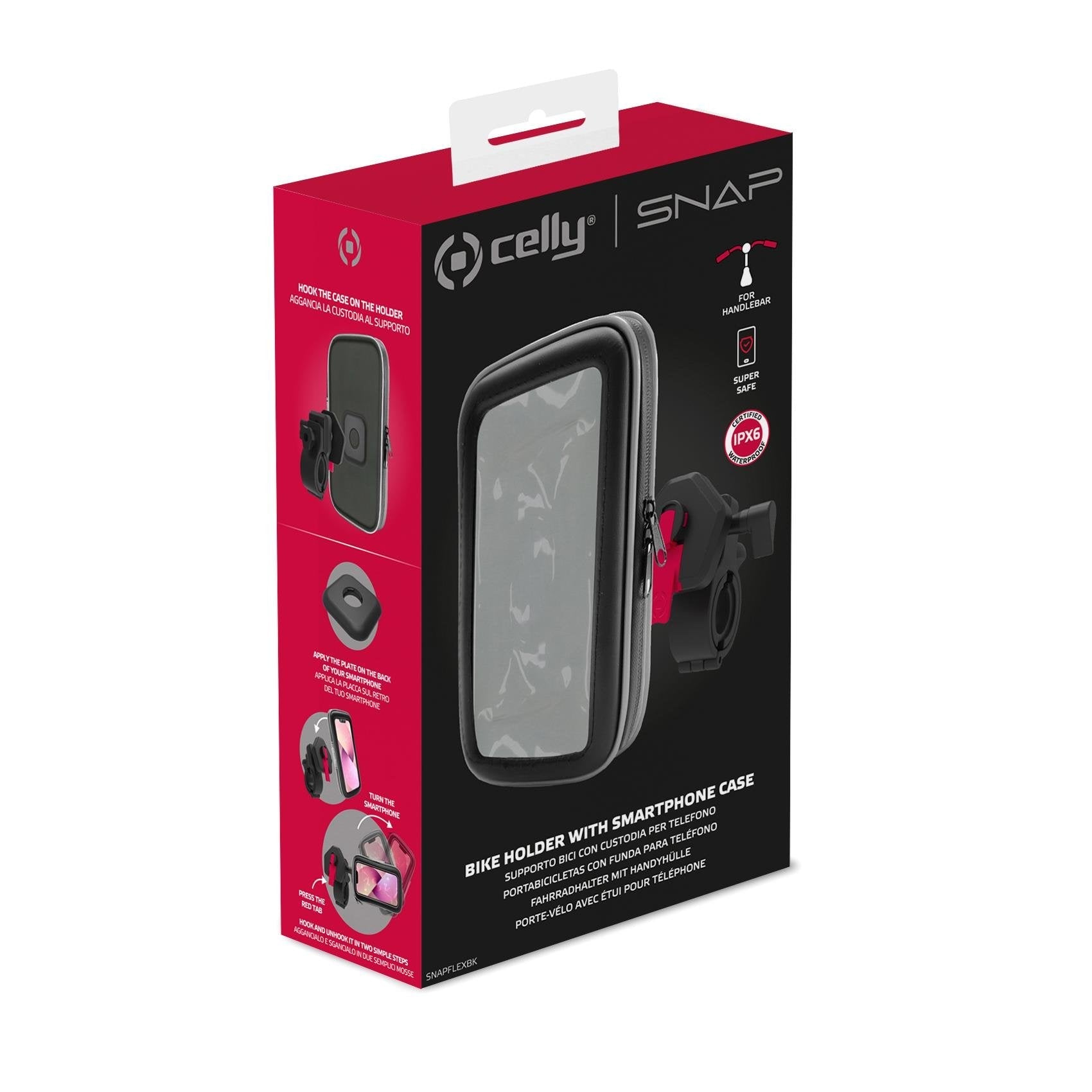 EAN 8021735195382 - Celly SNAPFLEX Soporte activo para teléfono móvil Teléfono móvil/smartphone Negro imagen 11