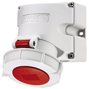 Mennekes Wanddose 16a5p 6h 400v 9142 Cee Aufbau-Toma De Corriente Ip67