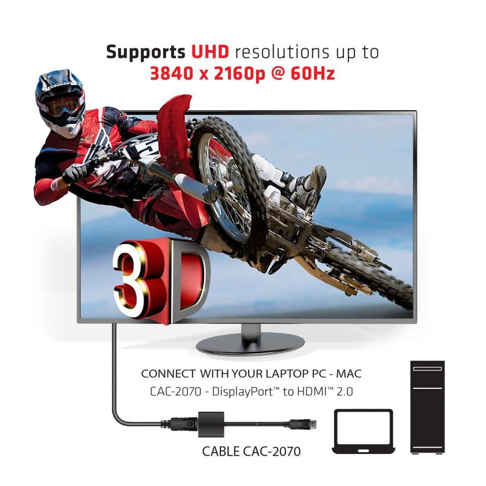 EAN 8719214470975 - CLUB3D CAC-2070 cambiador de género para cable Negro imagen 4