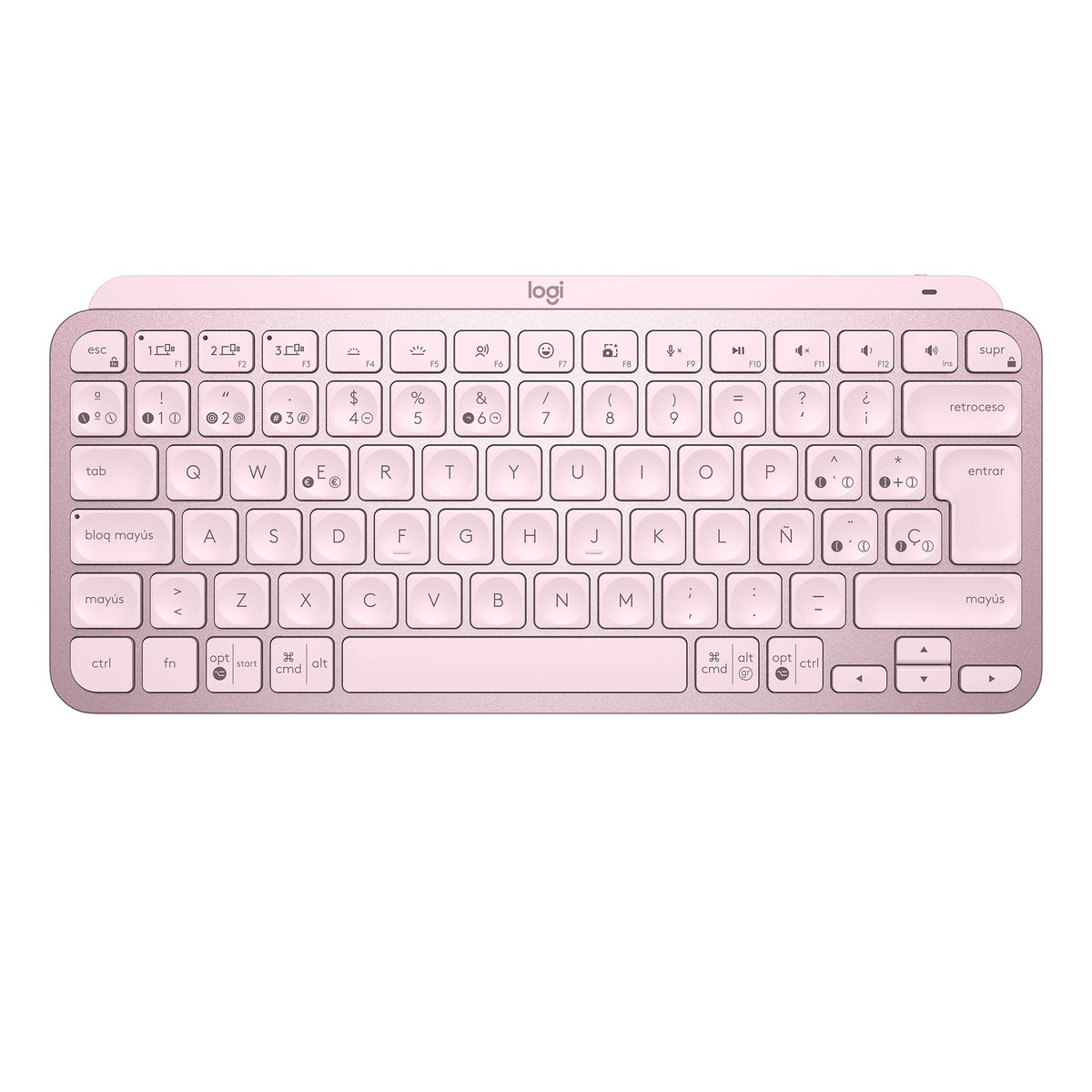 EAN 5099206101937 - Logitech MX Keys Mini teclado Oficina RF Wireless + Bluetooth QWERTY Español Rosa imagen 7