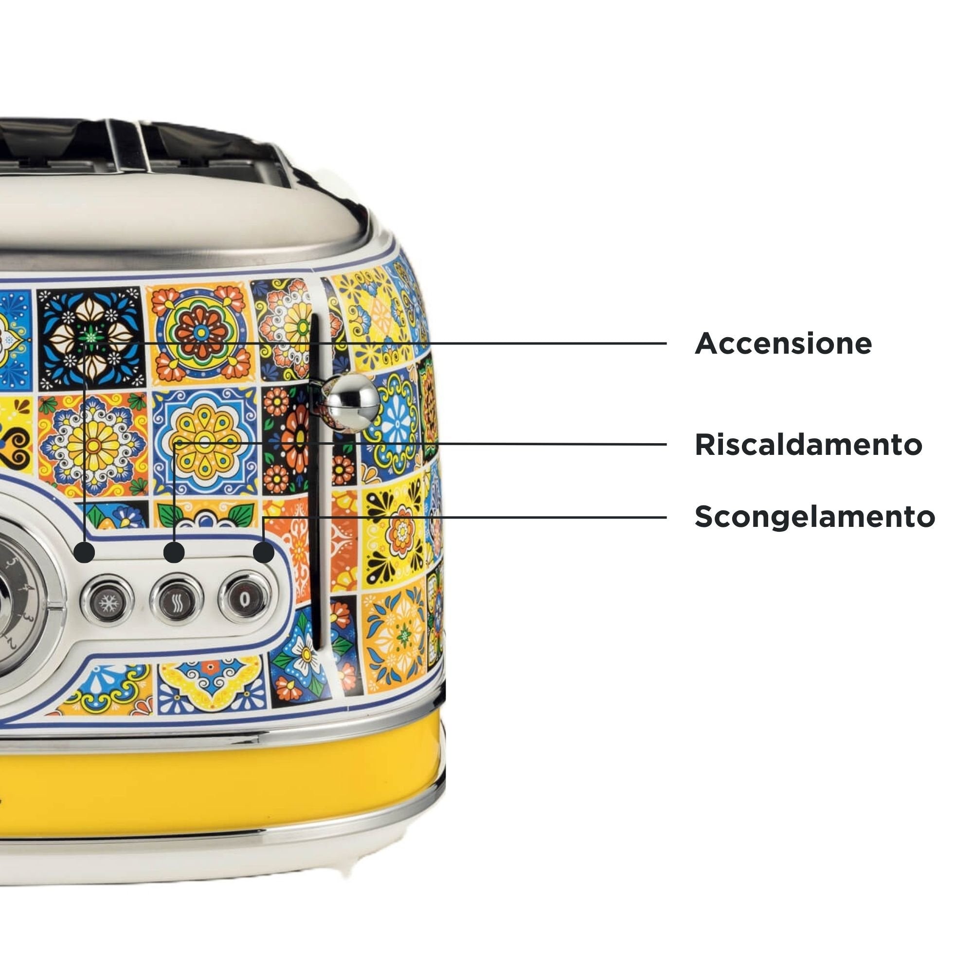 EAN 8003705122826 - Ariete 0156/0P 6 4 rebanada(s) 1630 W Azul, Amarillo imagen 3
