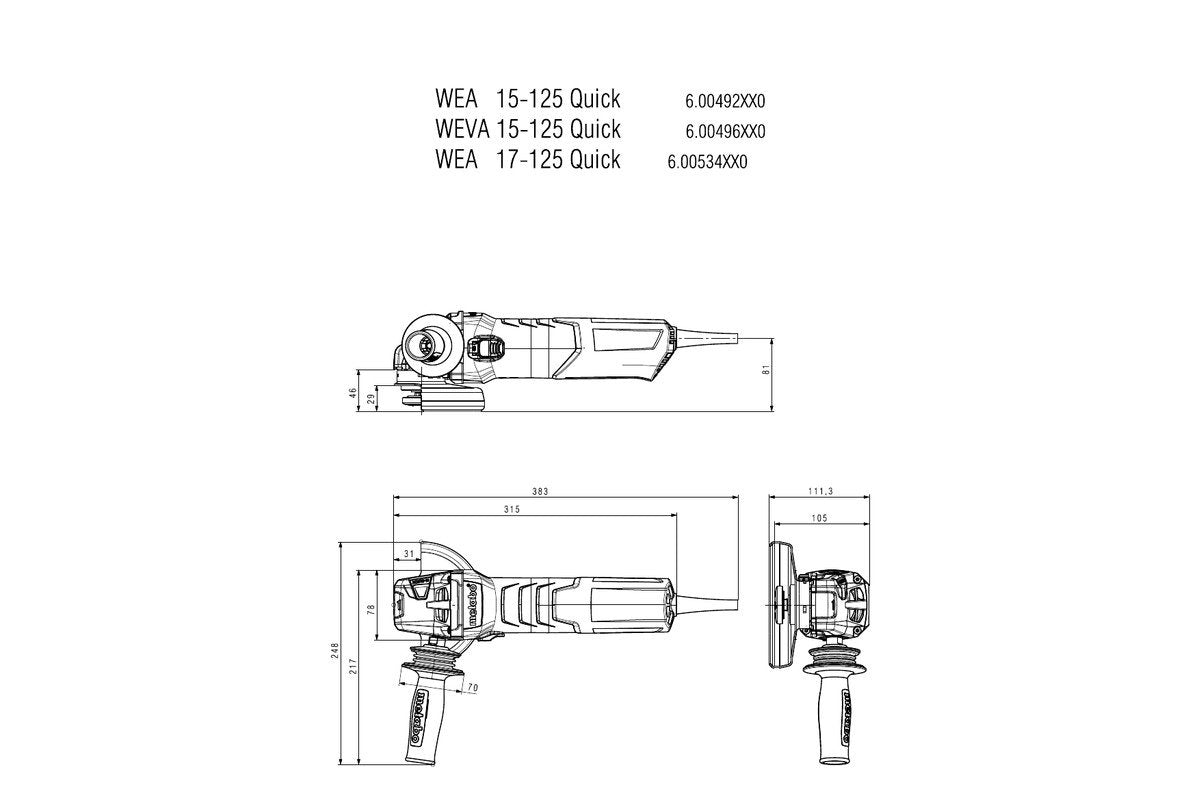 Metabo 613105000 We 19-125 Q M-Brush (613105000)
