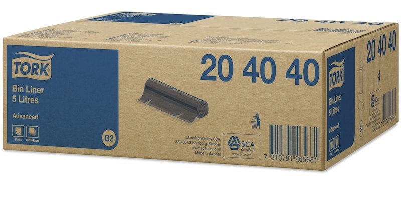 Tork Bolsa De Basura - 5 L - Polyethylen - Negro
