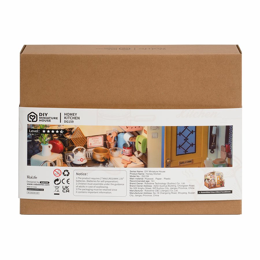 EAN 6946785119121 - ROBOTIME DG159 Casa en miniatura y rincón de libros para montar Casa en miniatura para montar imagen 8