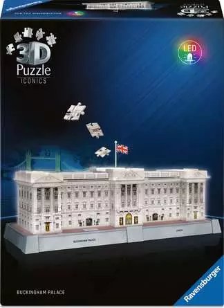 Ravensburger 3d Puzzle Iconics: Buckingham Palace - Mit Licht (216 Teile) 12008031