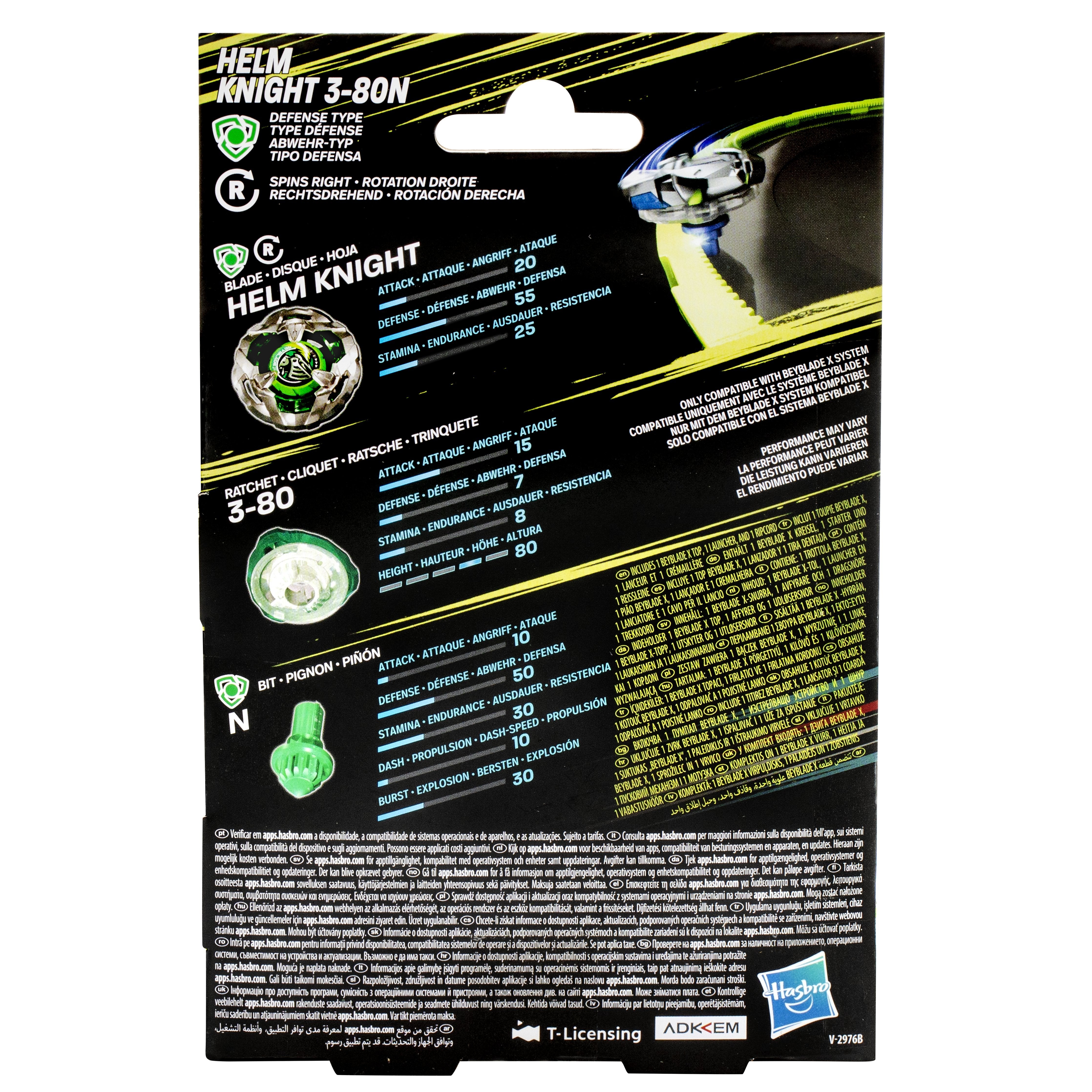 Juego Kit Inicial Sword Dran 3-60f Beyblade X Surtido