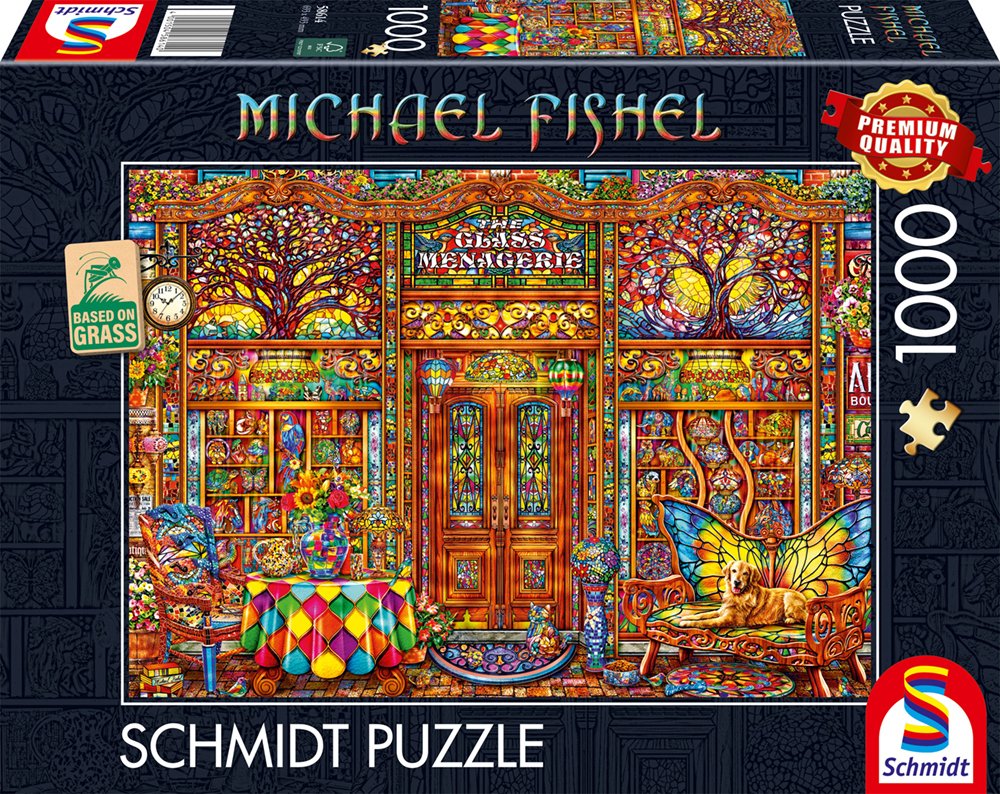 Schmidt Spiele Michael Fishel: Zoológico De Cristal, Rompecabezas De 1000 Piezas 58614