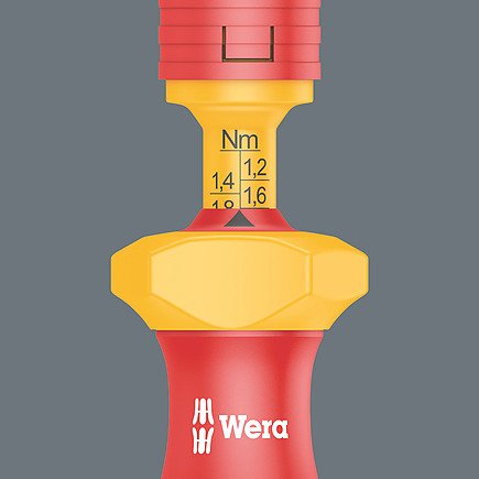 Wera Kraftform Kompakt Vde 15 Torque Extra Slim 1 Buscador De Herramientas, 15 Piezas, Destornillador Rojo/Amarillo, Incluido Mango Dinamométrico, Hojas Intercambiables Vde 5006605001