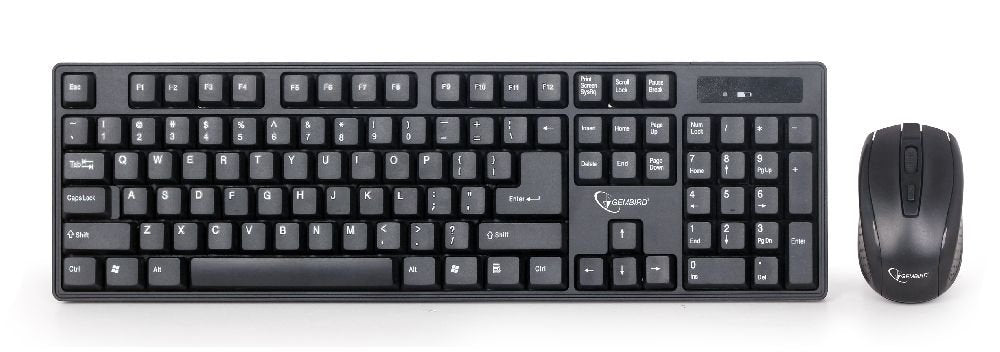 EAN 8716309091534 - Gembird KBS-W-01 teclado Ratón incluido Universal RF inalámbrico QWERTY Inglés Negro imagen 1