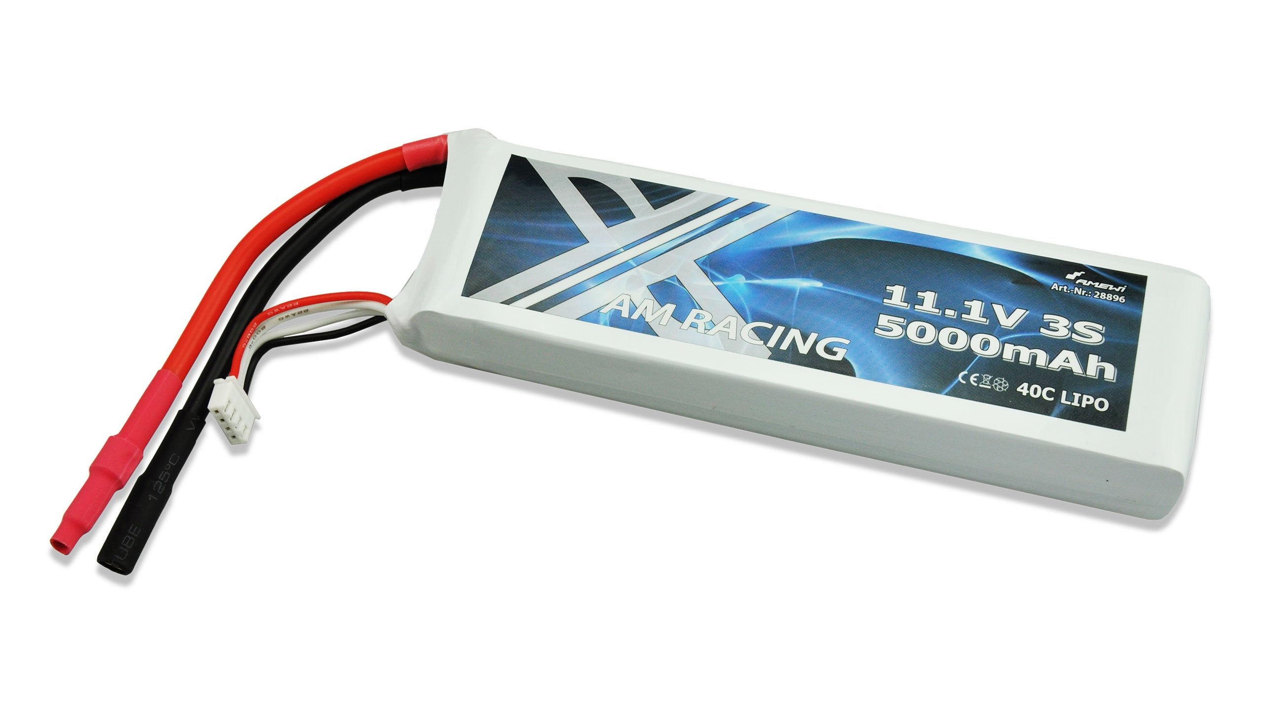 Amewi Zubehör Lipo Akku 3s 11,1v 5000mah 40c Softcase