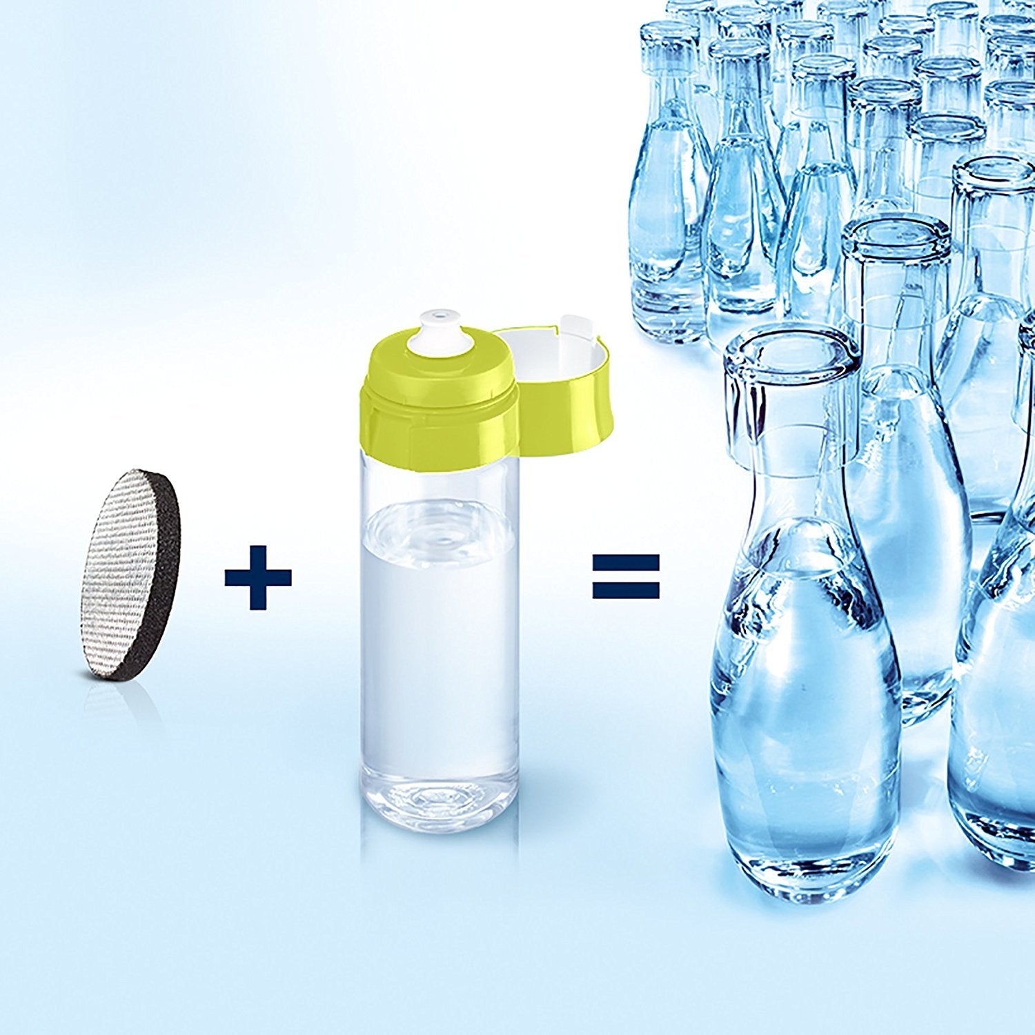 EAN 4006387128371 - Brita Fill&Go Vital Botella con filtro de agua 0,6 L Verde, Transparente imagen 2