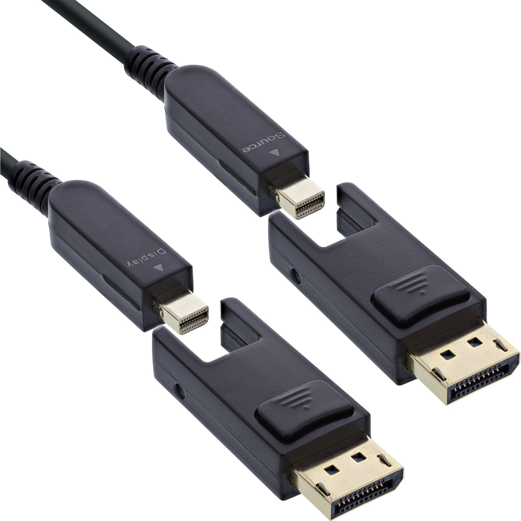 Inline® Displayport 1.4 Aoc Cable, 8k4k, Displayport Plug Detachable 20m