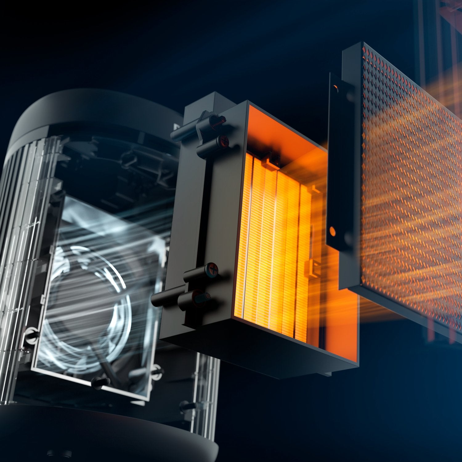 EAN 8720389041501 - Philips CX2120/01 calefactor eléctrico Interior Gris Oscuro 1500 W Ventilador eléctrico imagen 3